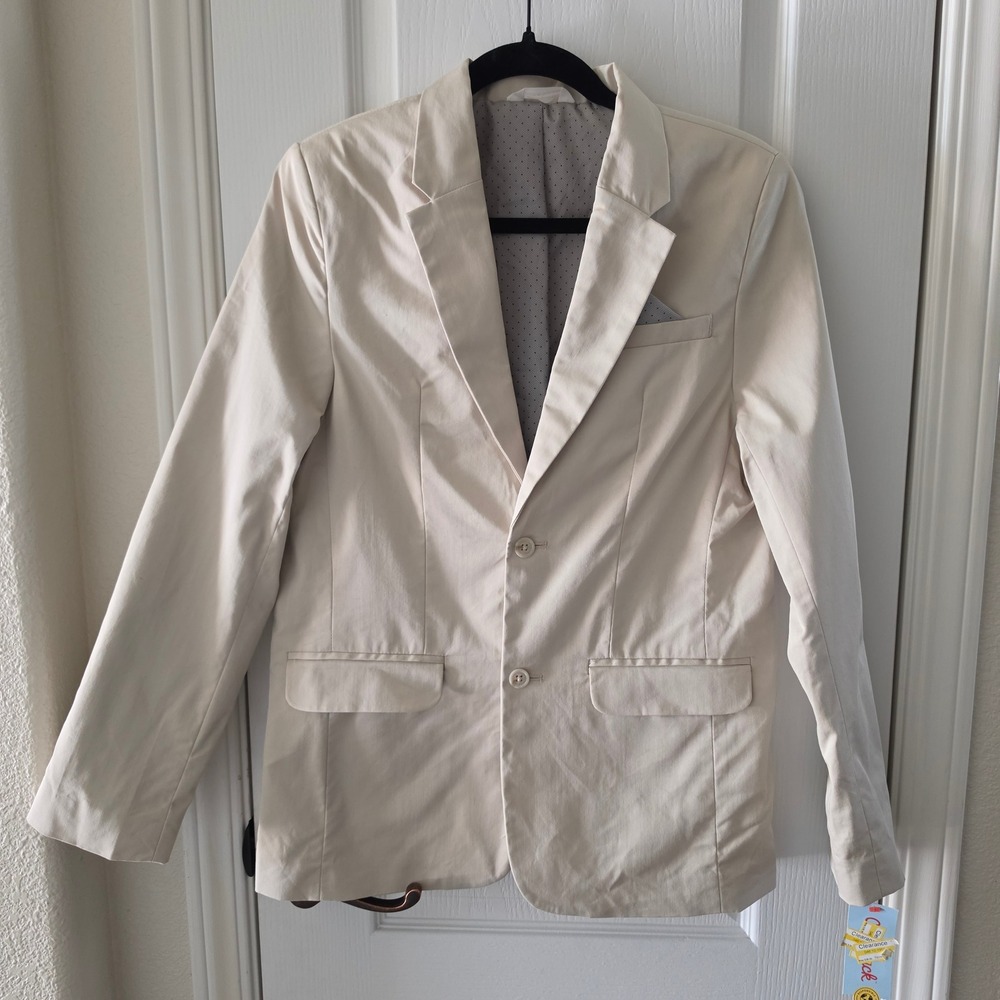 Cat & Jack Boys Khaki Blazer Jacket Tan Size 16 NWT